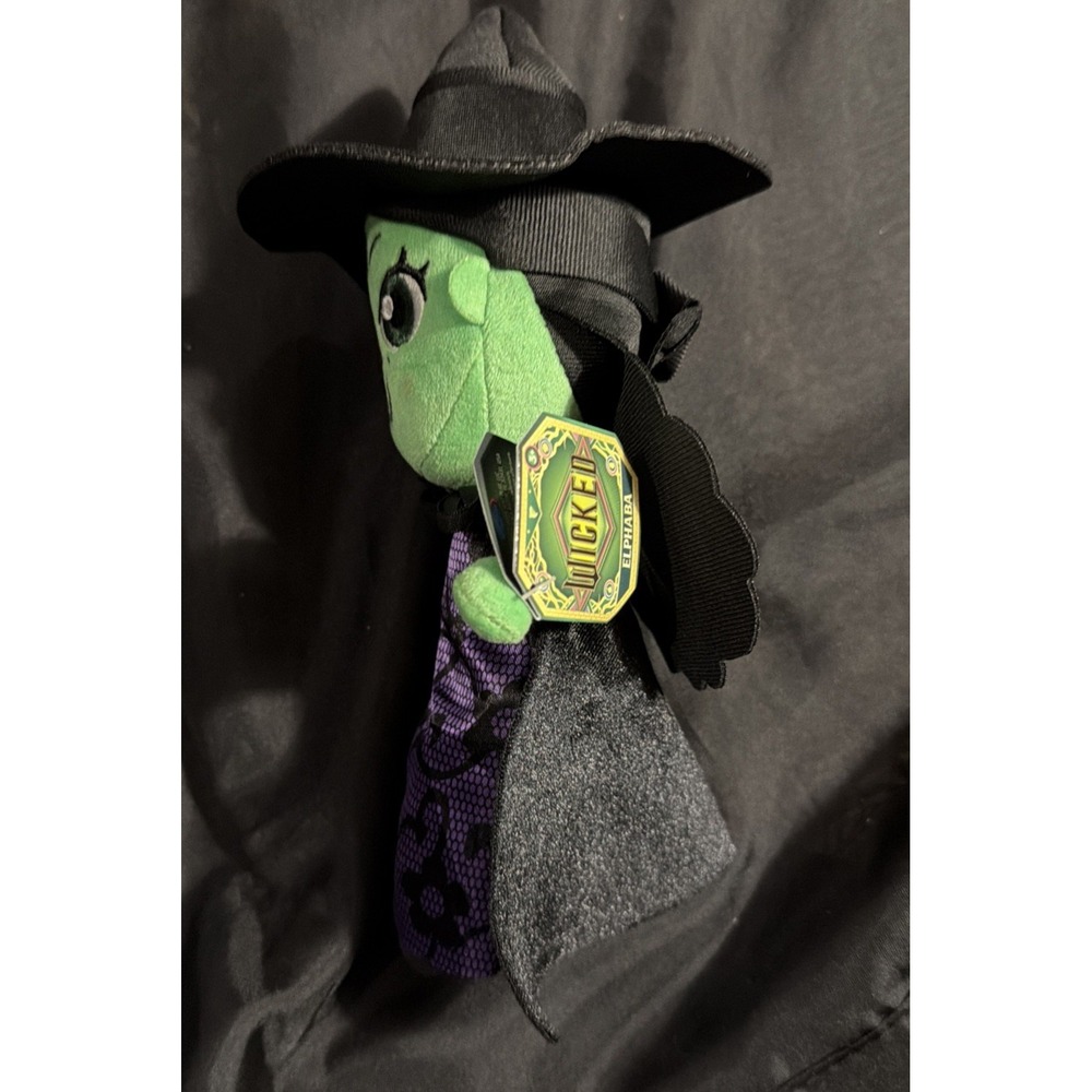 NEW WICKED For Good Elphaba EXCLUSIVE Plush Toy 10" Black Hat/Purple Dress NWT - Picture 15 of 15